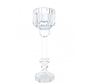 Dekoracyjne szklane świeczniki 28cm