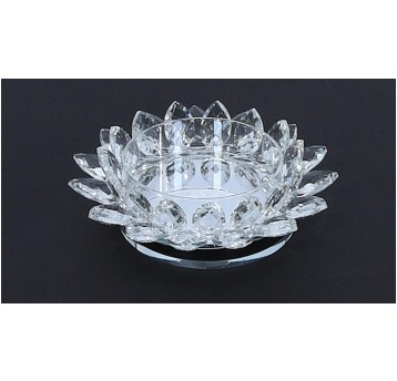 Dekoracyjne szklane świeczniki śr 17cm/5cm