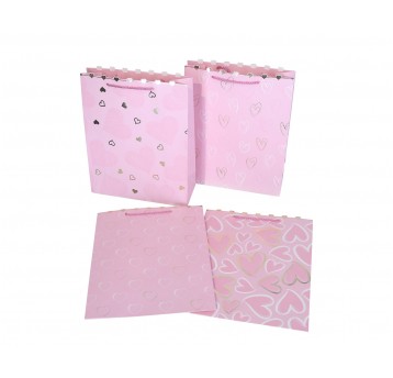 Dekoracyjne torebki papierowe 26*32*10 mix