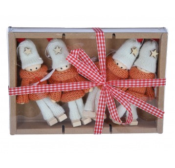 Dekoracyjne zawieszki bożonarodzeniowe 10cm