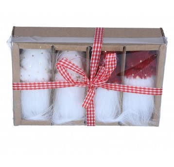 Dekoracyjne zawieszki bożonarodzeniowe 10cm