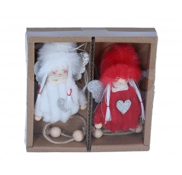 Dekoracyjne zawieszki bożonarodzeniowe 10cm