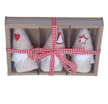 Dekoracyjne zawieszki bożonarodzeniowe 12cm