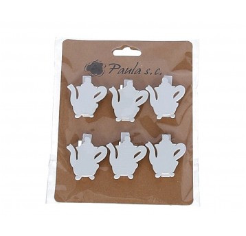 Drewienka na klipsie dzbanek op=6szt l 4cm d 2,5cm