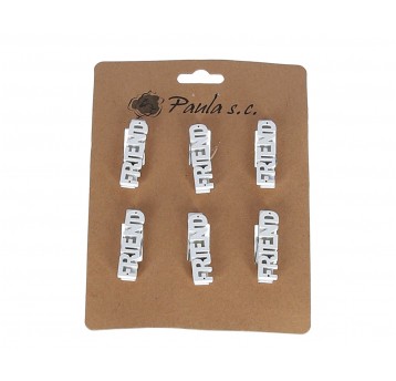 Drewienko na klipsie op=6szt l 3,5cm d 10mm