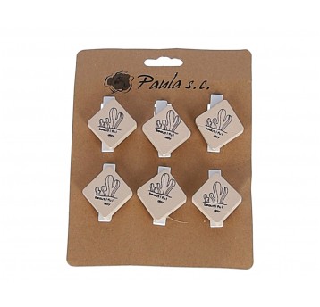 Drewienko na spinaczu op=6szt l 3,5cm d 2,5cm