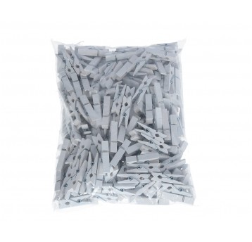 Drewniane spinacze białe 3,5 cm op=250szt