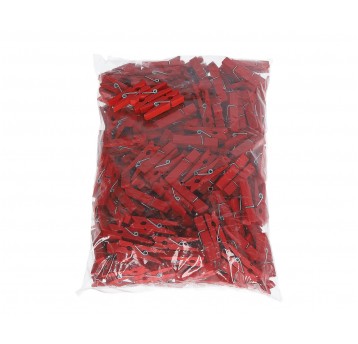 Drewniane spinacze czerwone 3,5 cm op=250szt