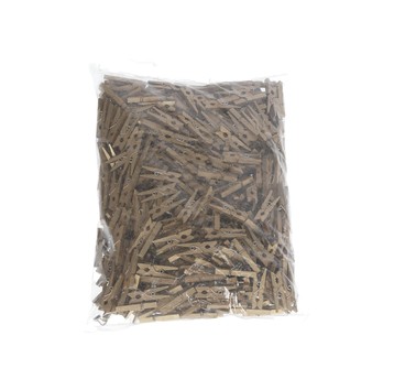 Drewniane spinacze zlote 3 cm op=500szt