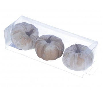 Dynia ozdobna beźowa do dekoracji śr 8cm/7cm