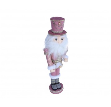 Dziadek do orzechów róźowy 52cm