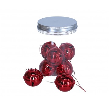 Dzwonki czerwone 50mm op=8szt RED