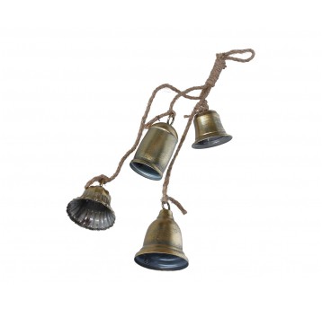 Dzwonki ozdobne z metalu mix 4 szt