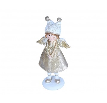 Figurka aniołka złotego 14cm