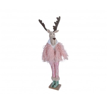 Figurka renifera na podstawie 54cm/chłopiec