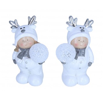 Figurka w czapce renifera mix 2 wzory
