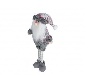 Figurka z materialu szaro-biala 55cm /21cm