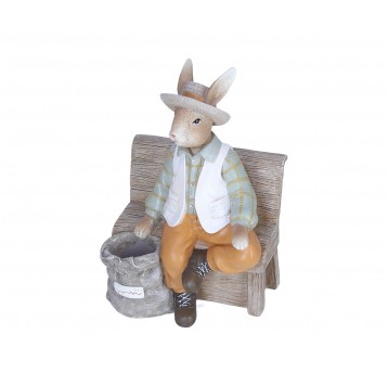 Figurka zajączka wielkanocnego 20cm/15cm