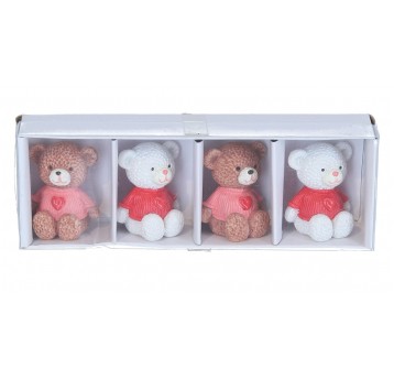 Figurki ozdobne do kompozycji mix kol.4cm