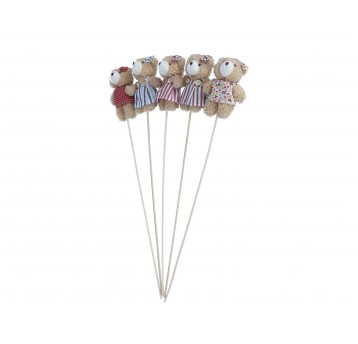 Figurki ozdobne na piku mix kol. 50cm