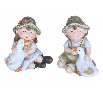 Figurki z gąską 12cm/9cm