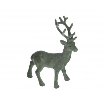 Flokowane jelenie z tworzywa sztucznego 20cm