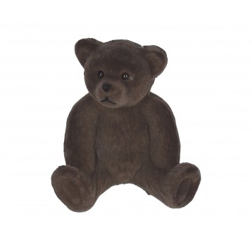 Flokowane niedźwiedzie z tworzywa sztu.11cm/10cm