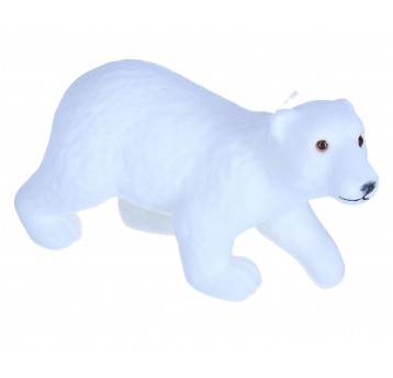 Flokowane niedźwiedzie z tworzywa sztu.17cm/30cm