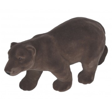 Flokowane niedźwiedzie z tworzywa sztu.17m/34cm