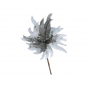 Gałązka brokatowana l 32cm d 18cm