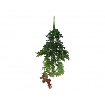 Gałązka eukaliptusa zielono-bordowa 78cm