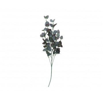 Gałązka eukaliptusa zielono-bordowa 90cm