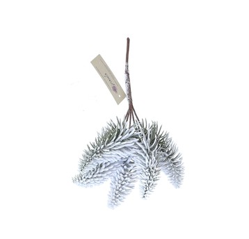 Gałązka ozdobna oszroniona do kompozycji 26cm