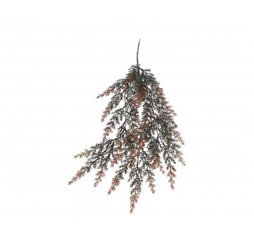 Gałązka ozdobna zielono-pomaranczowa 85cm