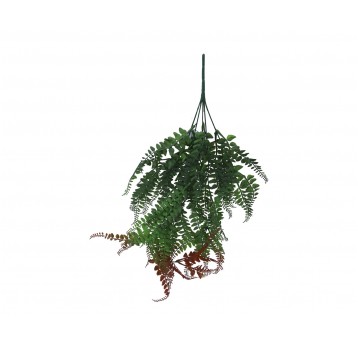 Gałązka paproci zielono-bordowej 80cm