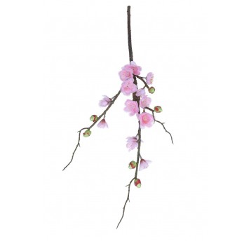 Gałązka róźowych kwiatów jabłoni 68cm