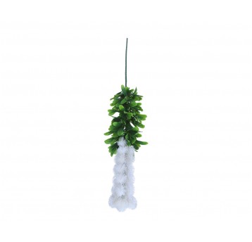 Gałązka z białymi baziami 90cm