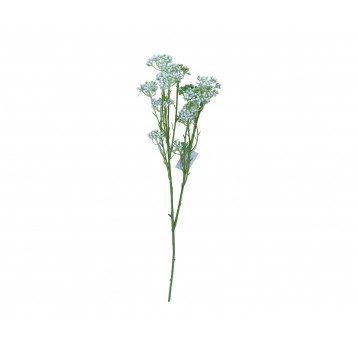 Gałązka z białymi kulkami 74cm