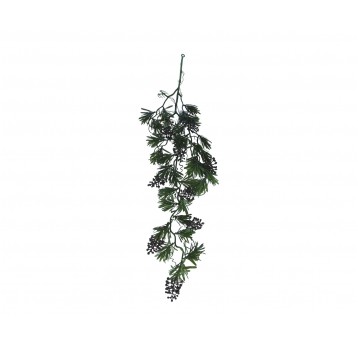 Gałązka z brązowymi kulkami 90cm
