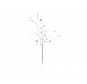 Gałazka z koralikami kwiat.perłami d 25cm l 66cm