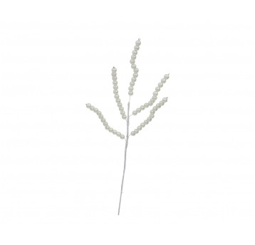 Gałazka z koralikami perłow.d 10 cm l 40cm
