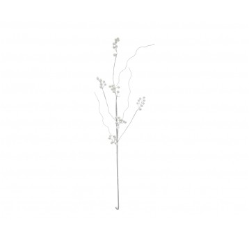 Gałazka z koralikami perłowymi d 16cm l 70cm