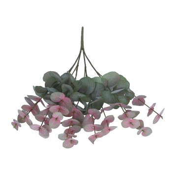 Gałązka zielono-bordowego eukaliptusa 53cm