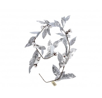 Girlanda z bawełną srebro l 200cm