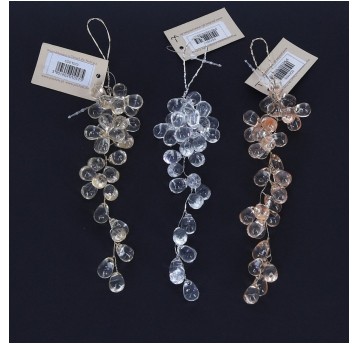 Girlanda z kryształków do kompozycji mix kol.20cm