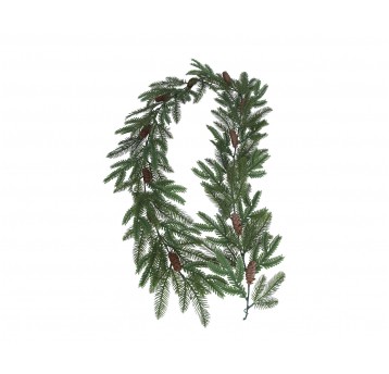 Girlanda z zielonej jodły i szyszek 180cm