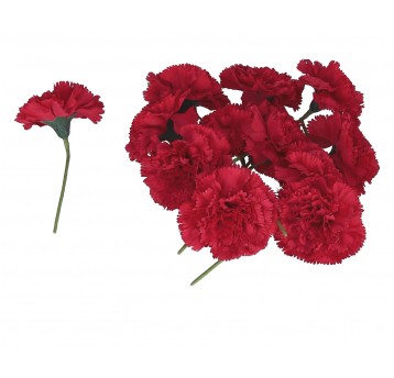 Goździk czerwony na piku 7cm/15cm