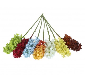 Gumowe kwiaty do kompozycji mix kol 80cm