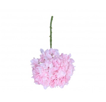 Hortensja j róźowa na łodydze 72cm