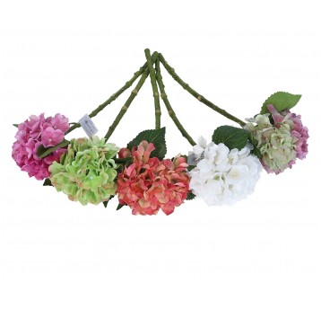 Hortensja na łodydze do kompozycji mix kol 50cm